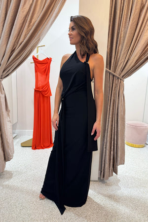 Misha The Rivera Jersey Dress | Black