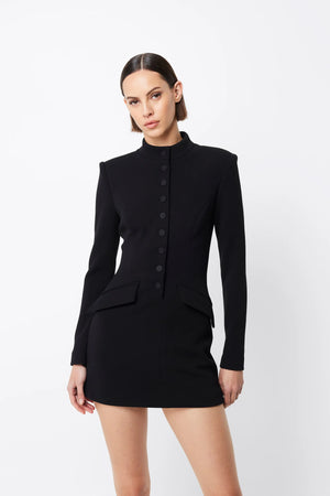 Mossman Network Mini Dress | Black