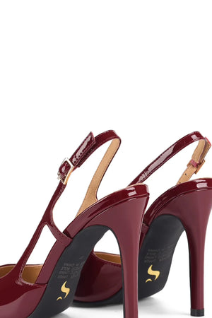 Siren Cipriani Stiletto Pump | Wine Patent Leather