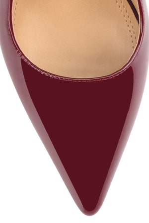 Siren Cipriani Stiletto Pump | Wine Patent Leather