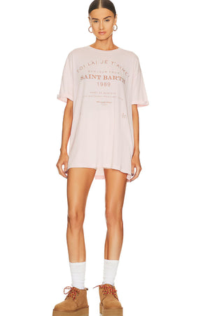 The Laundry Room Saint Barth 89 Oversized Tee | Blush