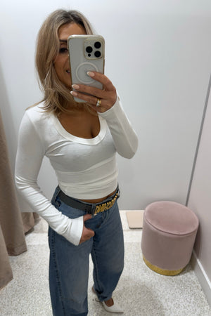 Bayse Brand Grace Long Sleeve | White