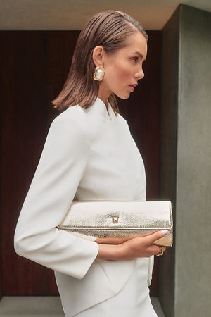 Billini Maddison Clutch Bag | Gold Scale