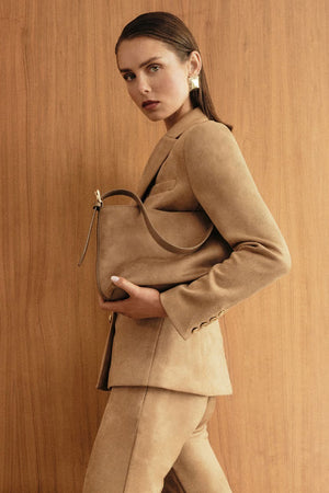 Billini Emerson Handle Bag | Honey Suede