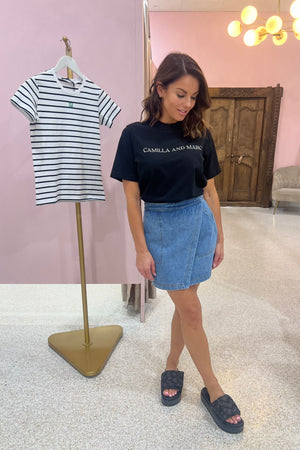 C&M Camilla & Marc Asher Tee | Black / Stone