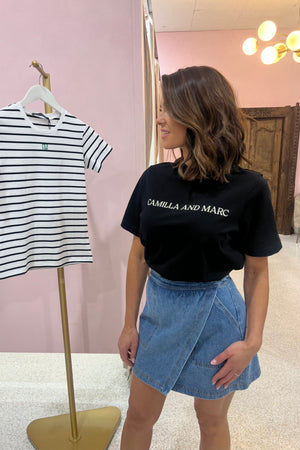C&M Camilla & Marc Asher Tee | Black / Stone
