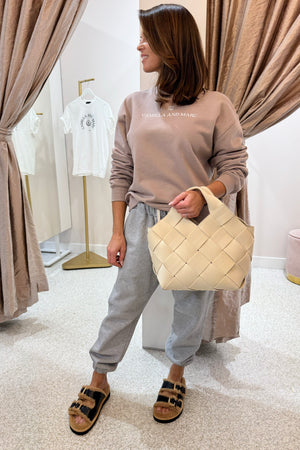 Sol And Selene Resilience Woven Neoprene Bag | Cream