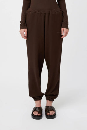 C&M Camilla & Marc Tia Logo Track Pant | Bitter Chocolate
