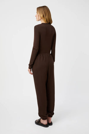 C&M Camilla & Marc Tia Logo Track Pant | Bitter Chocolate