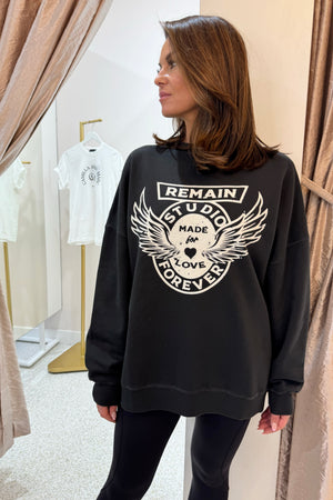 Remain Cruiser Crew | Washed Black