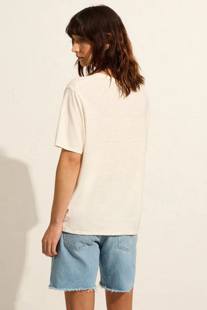 Auguste Marseille Boyfriend Tee | White
