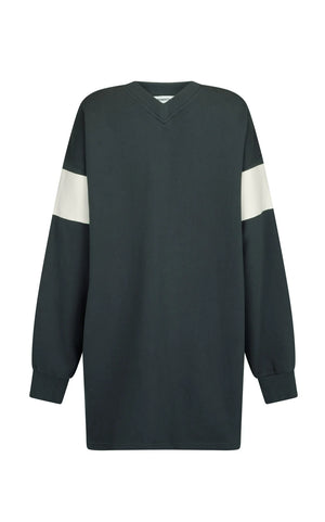 Araminta James V Neck Sweater Dress | Noir