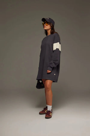 Araminta James V Neck Sweater Dress | Noir