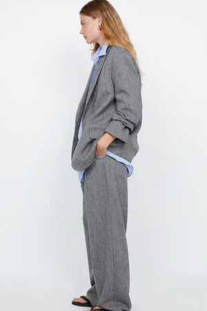 Bec + Bridge Brinley Blazer | Salt & Pepper Weave