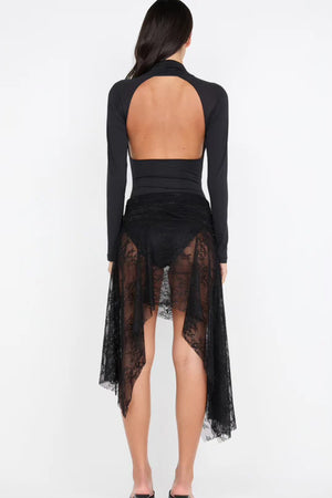 Bec + Bridge Sonnie Cowl Bodysuit | Black