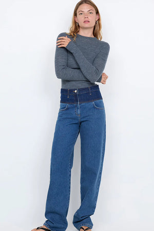 Bec + Bridge Joni Long Sleeve Top | Grey