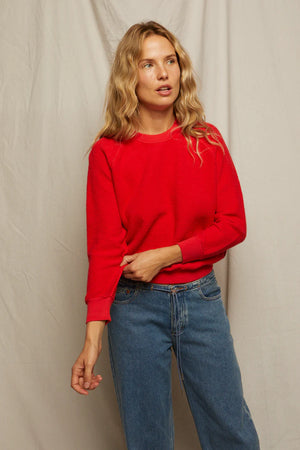 Perfect White Tee Ziggy Sweatshirt | Poppy Red