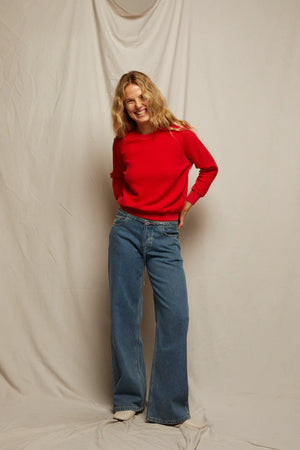 Perfect White Tee Ziggy Sweatshirt | Poppy Red