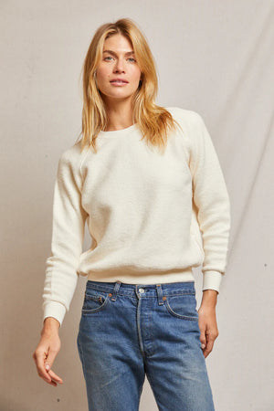 Perfect White Tee Ziggy Sweatshirt | Bright Ivory