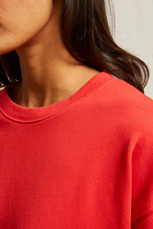 Perfect White Tee Tyler Pullover Sweatshirt | Poppy Red