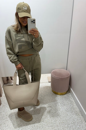 C&M Camilla & Marc Flocked Tracksuit Top | Clay