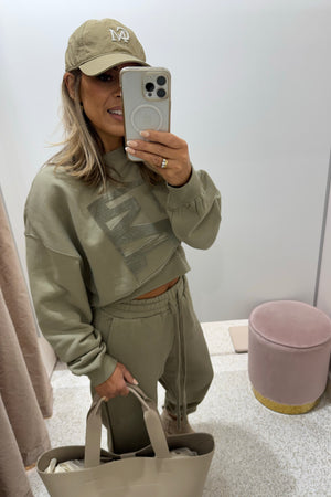 C&M Camilla & Marc Flocked Tracksuit Top | Clay