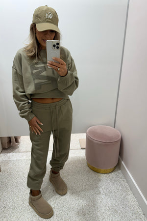 C&M Camilla & Marc Flocked Tracksuit Top | Clay