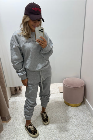 C&M Camilla & Marc Tia Logo Track Pant | Grey Marle