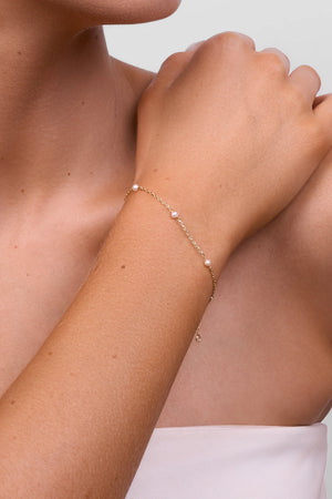 Liberte Lilibet Pearl Bracelet | Gold