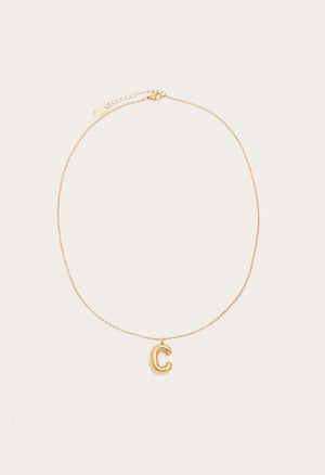 Petit Moments Initial Necklace | Gold