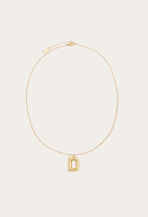 Petit Moments Initial Necklace | Gold