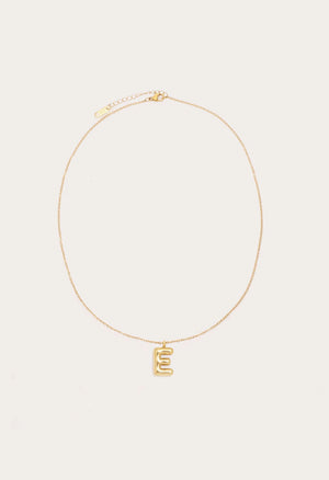 Petit Moments Initial Necklace | Gold