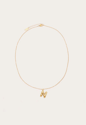 Petit Moments Initial Necklace | Gold