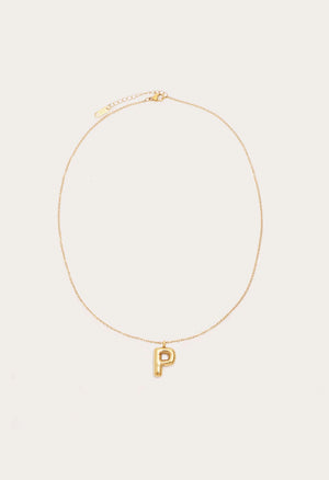 Petit Moments Initial Necklace | Gold