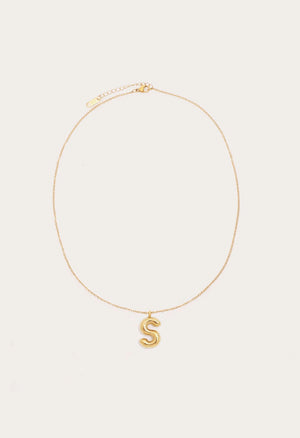 Petit Moments Initial Necklace | Gold