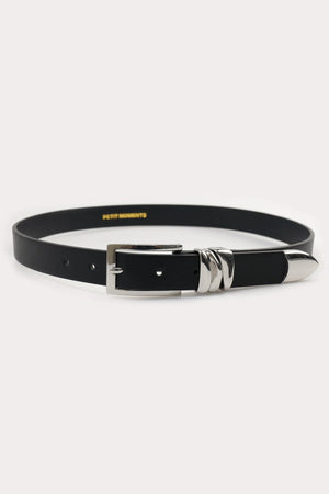 Petit Moments Modern Belt | Black/Silver