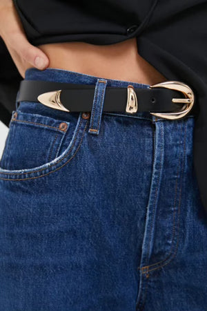 Petit Moments Marisa Belt | Black/Gold