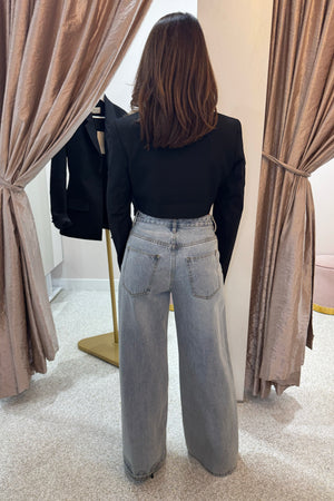 Bec + Bridge Mirren Cropped Blazer | Black