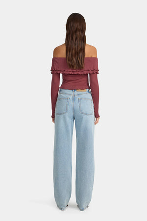 Ownley Bebe Jersey Top | Plum