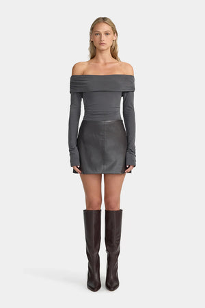 Ownley Morriset Mini Skirt | Graphite