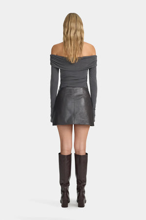 Ownley Morriset Mini Skirt | Graphite