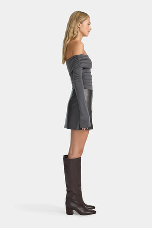 Ownley Morriset Mini Skirt | Graphite