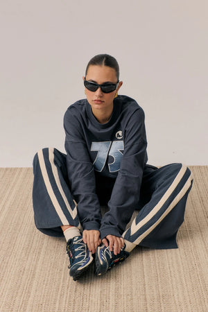 Araminta James Daytona Long Sleeve Top | Washed Black