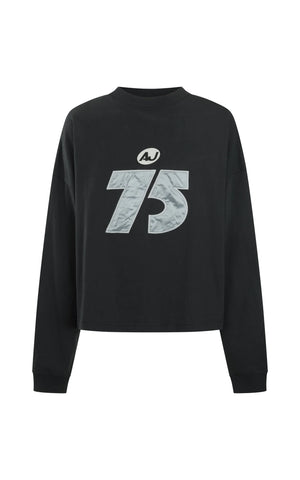 Araminta James Daytona Long Sleeve Top | Washed Black