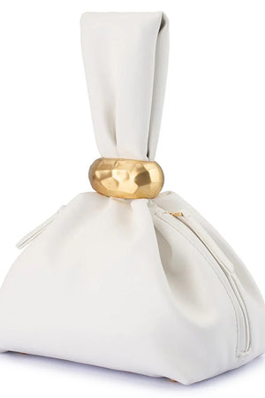 Olga Berg The Lenni Pouch Bag | White