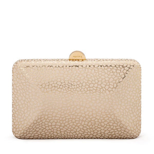 Olga Berg The Frankie Embossd Clutch | Natural