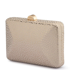 Olga Berg The Frankie Embossd Clutch | Natural