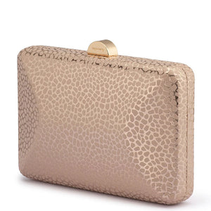 Olga Berg The Frankie Embossd Clutch | Blush