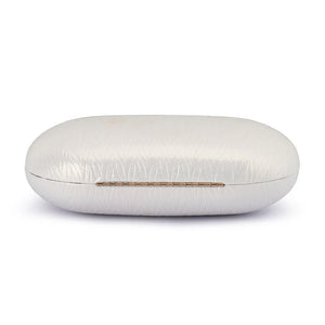 Olga Berg The Izza Oval Clutch Bag | Pearl