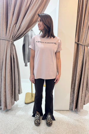 C&M Camilla & Marc Capella Overized Logo Tee| Birch